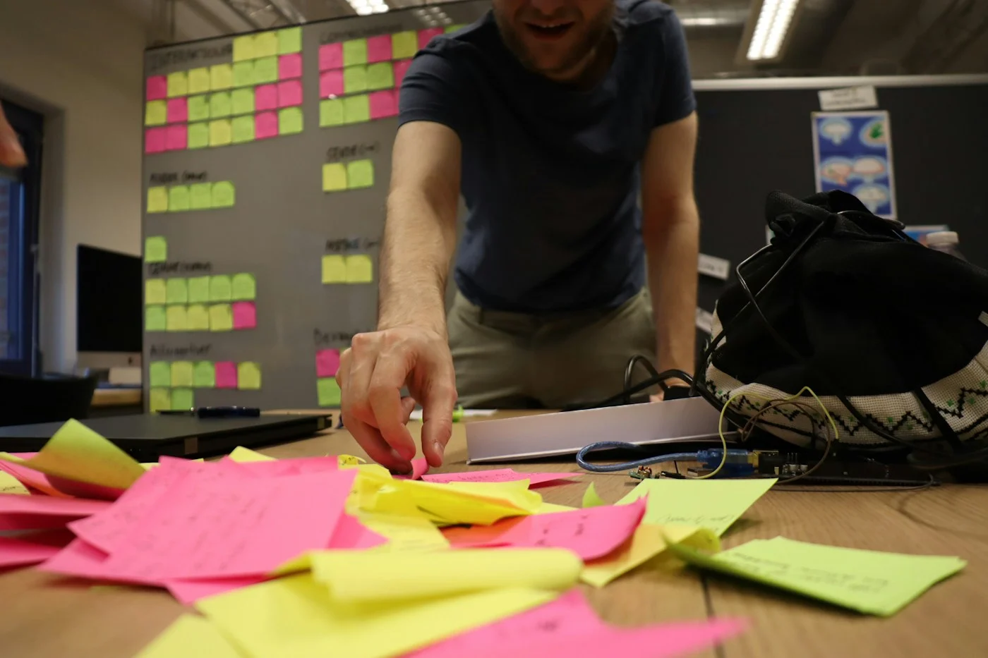 Illustrative creative marketing workspace
